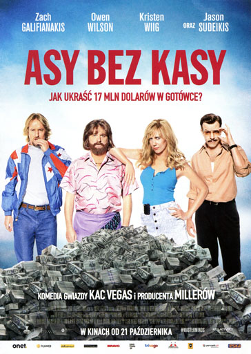 Przód ulotki filmu 'Asy bez kasy'