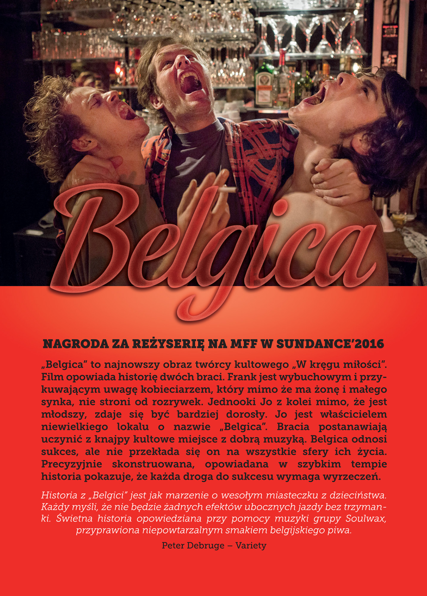 Ulotka filmu 'Belgica (tył)'