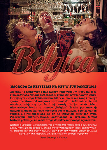 Tył ulotki filmu 'Belgica'