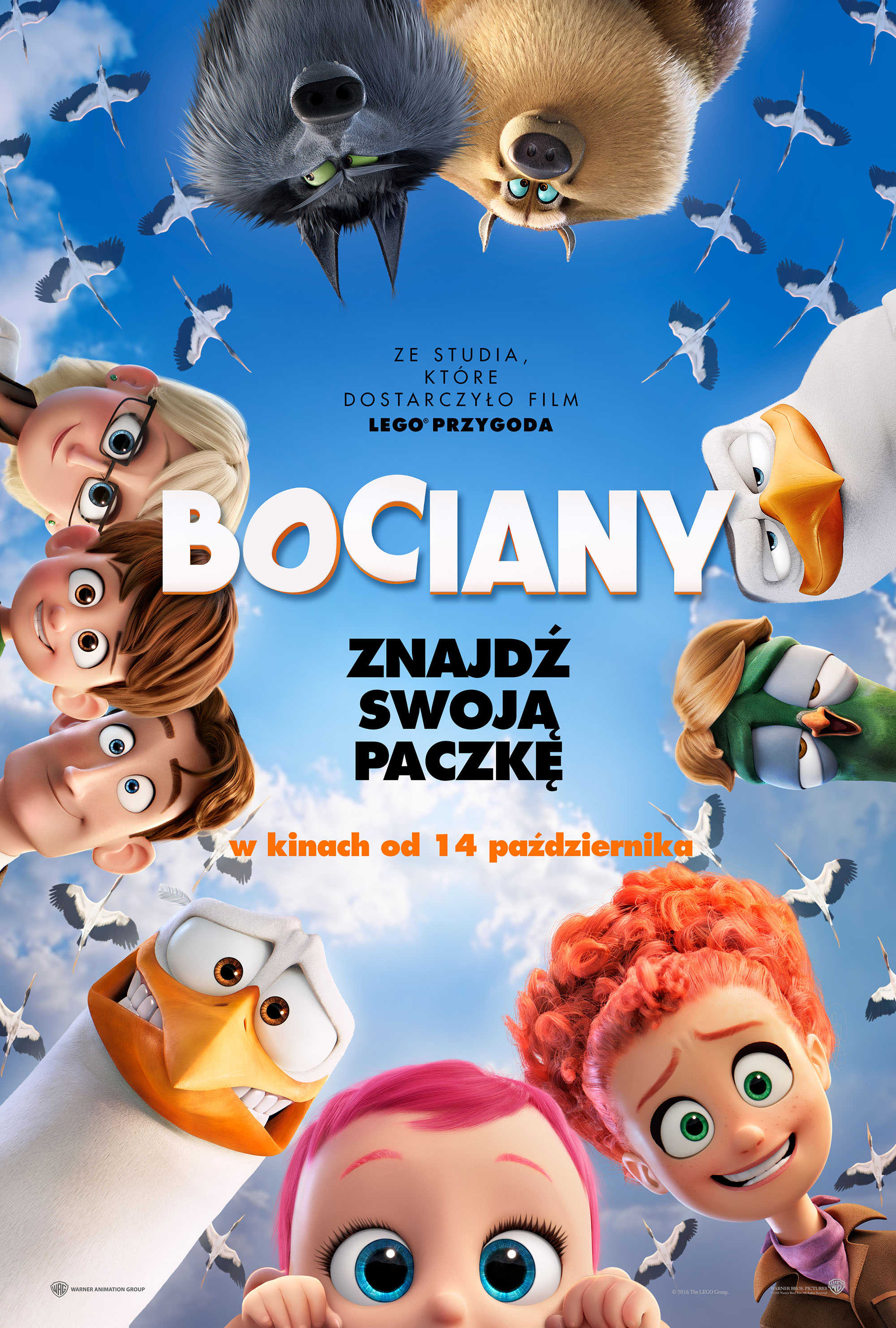 Polski plakat filmu 'Bociany'