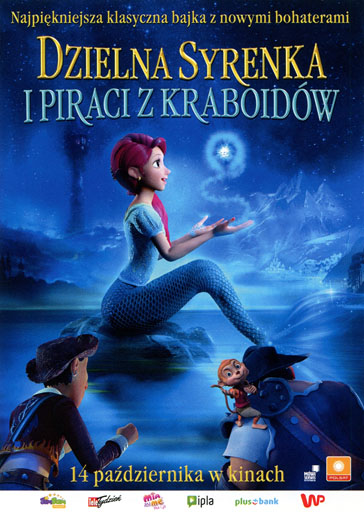 Przód ulotki filmu 'Dzielna syrenka i Piraci z Kraboidów'