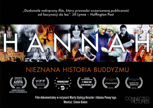 Przód ulotki filmu 'Hannah. Nieznana historia buddyzmu'