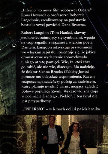 Tył ulotki filmu 'Inferno'