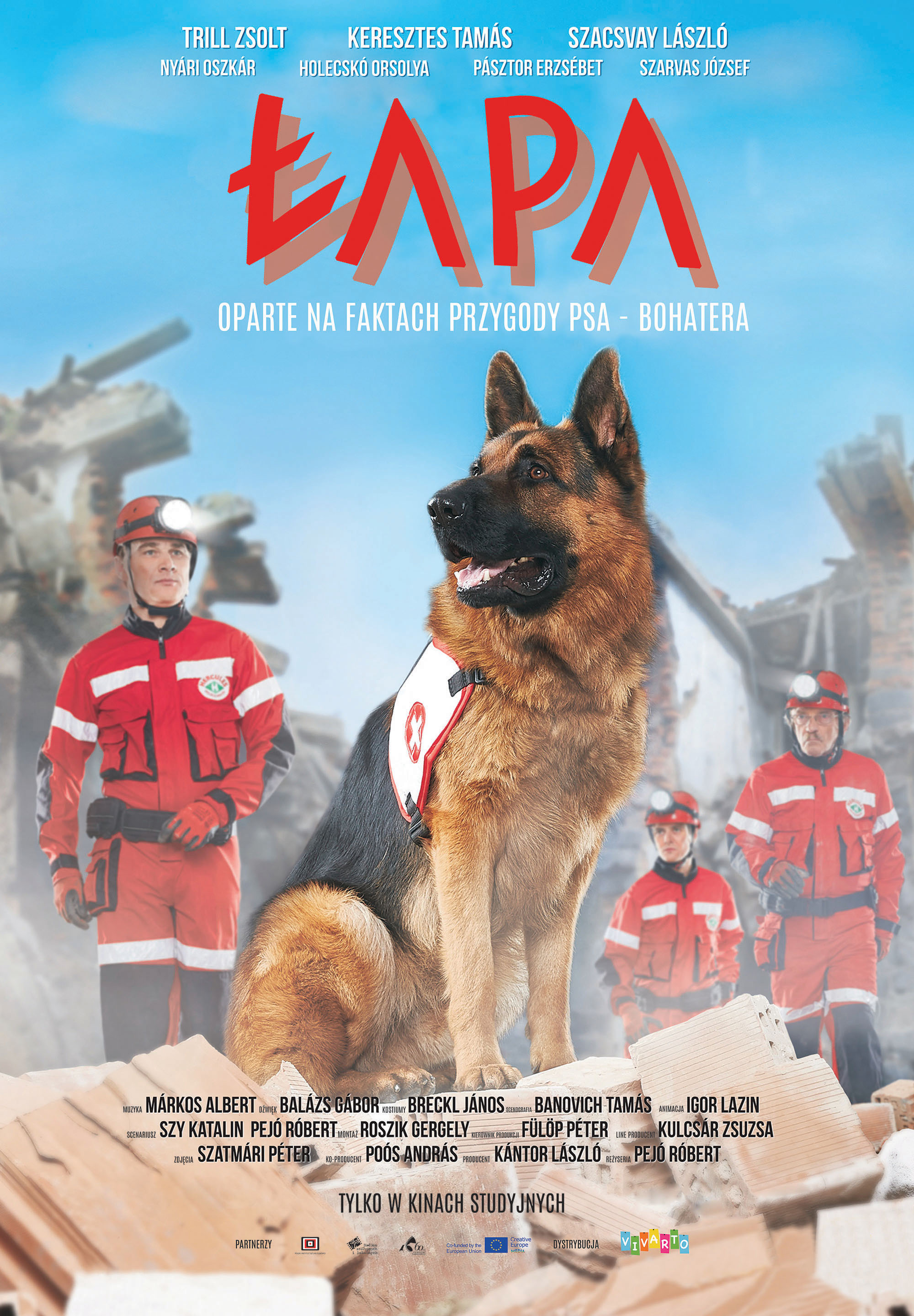 Polski plakat filmu 'Łapa'