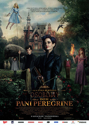 Przód ulotki filmu 'Osobliwy dom Pani Peregrine'