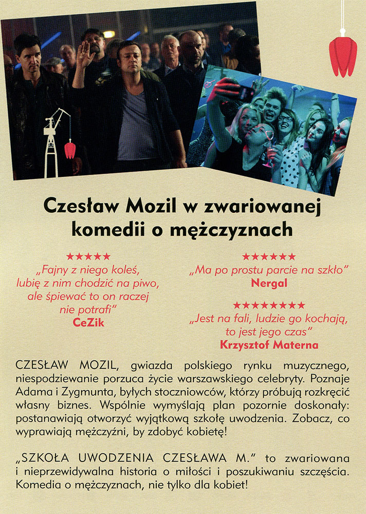 Ulotka filmu 'Szkoła Uwodzenia Czesława M. (tył)'