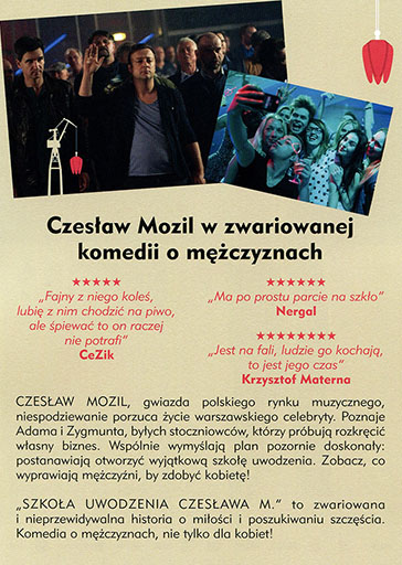 Tył ulotki filmu 'Szkoła uwodzenia Czesława M.'