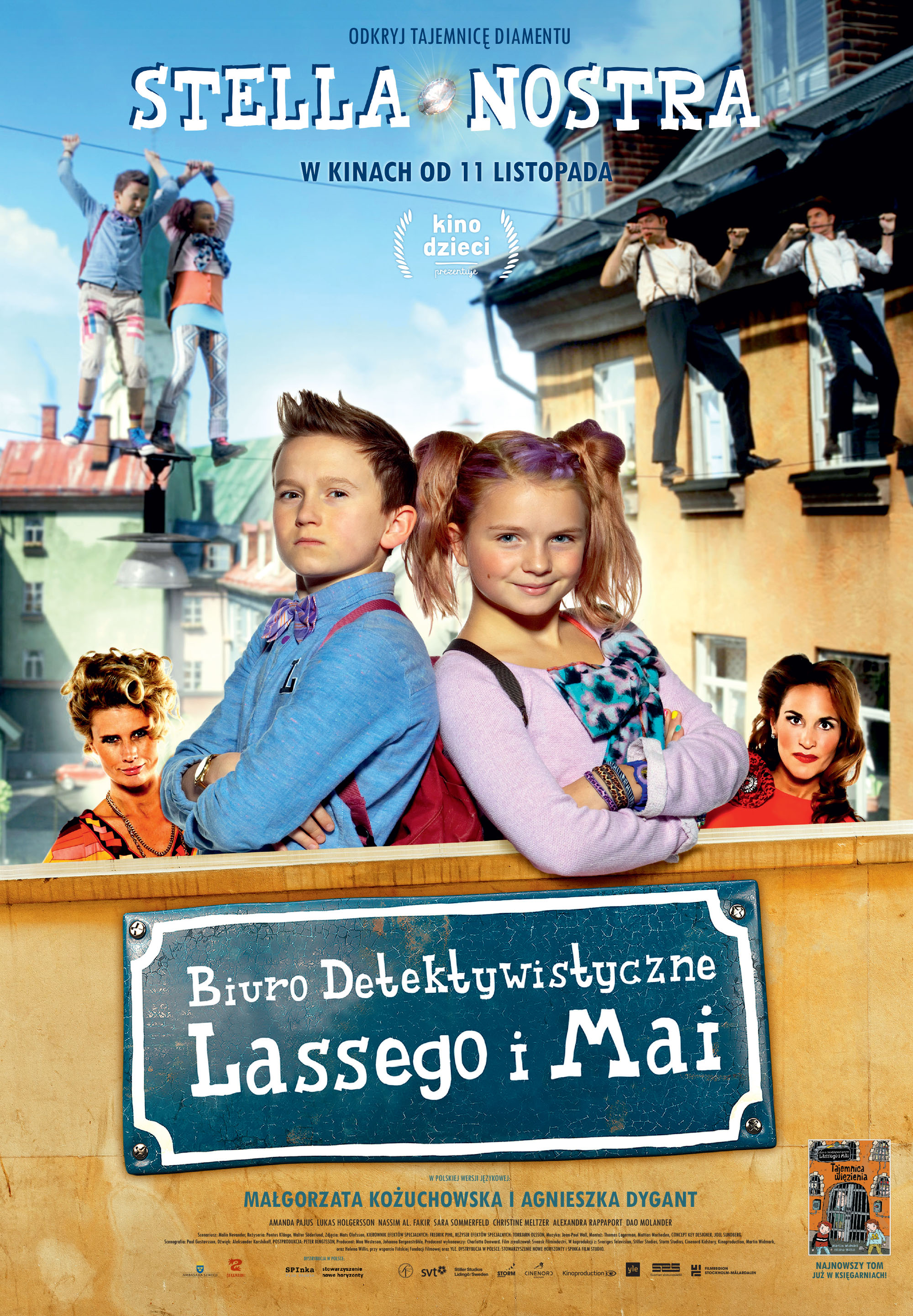 Polski plakat filmu 'Biuro Detektywistyczne Lassego i Mai. Stella Nostra'