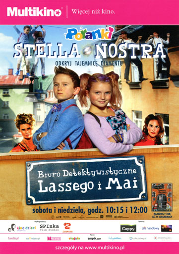Przód ulotki filmu 'Biuro Detektywistyczne Lassego i Mai. Stella Nostra'