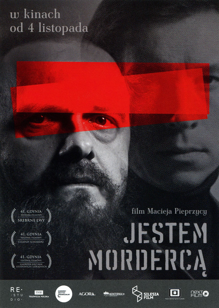 Ulotka filmu 'Jestem Mordercą (przód)'