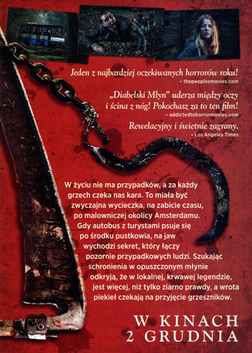 Tył ulotki filmu 'Diabelski młyn'