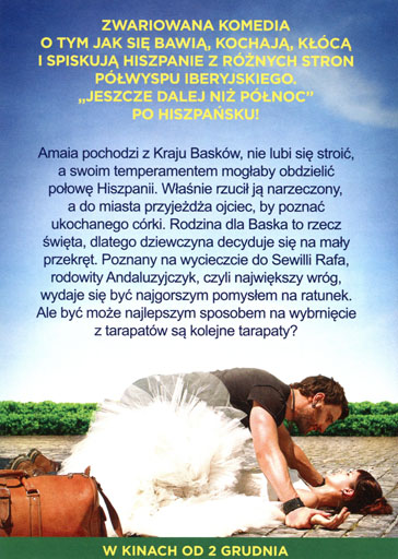 Tył ulotki filmu 'Hiszpański temperament'