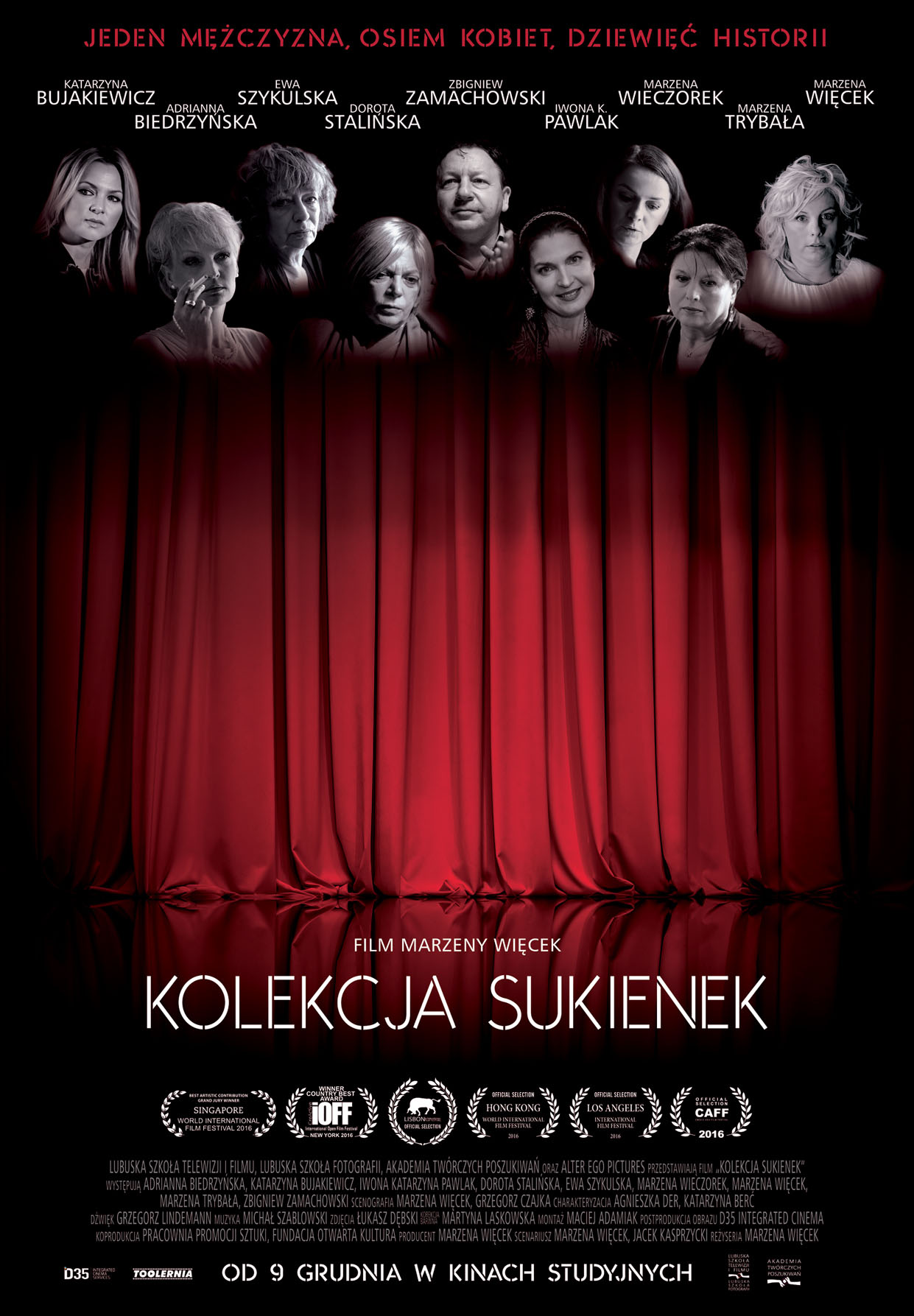 Polski plakat filmu 'Kolekcja sukienek'