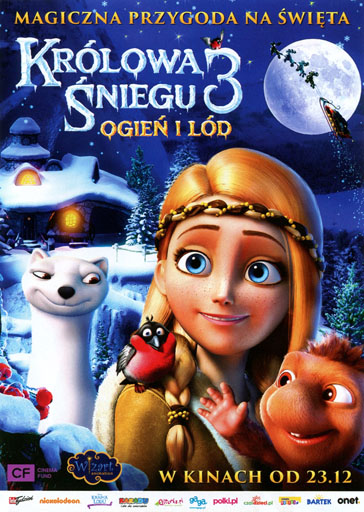 Przód ulotki filmu 'Królowa Śniegu 3: Ogień i lód'