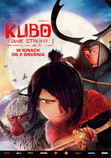 Przód ulotki filmu 'Kubo i dwie struny'