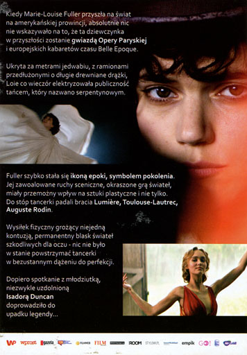 Tył ulotki filmu 'Tancerka'