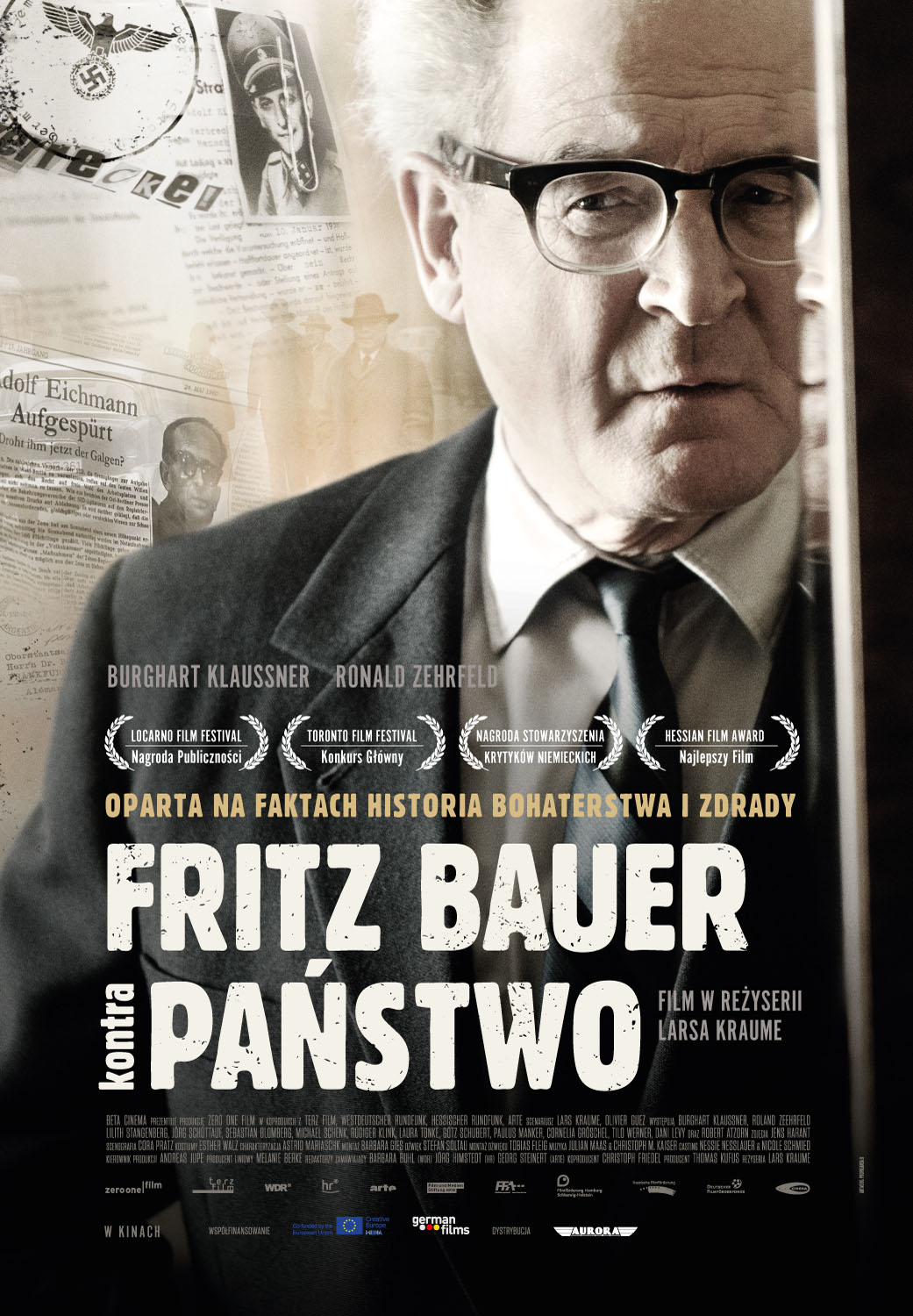 Polski plakat filmu 'Fritz Bauer kontra państwo'