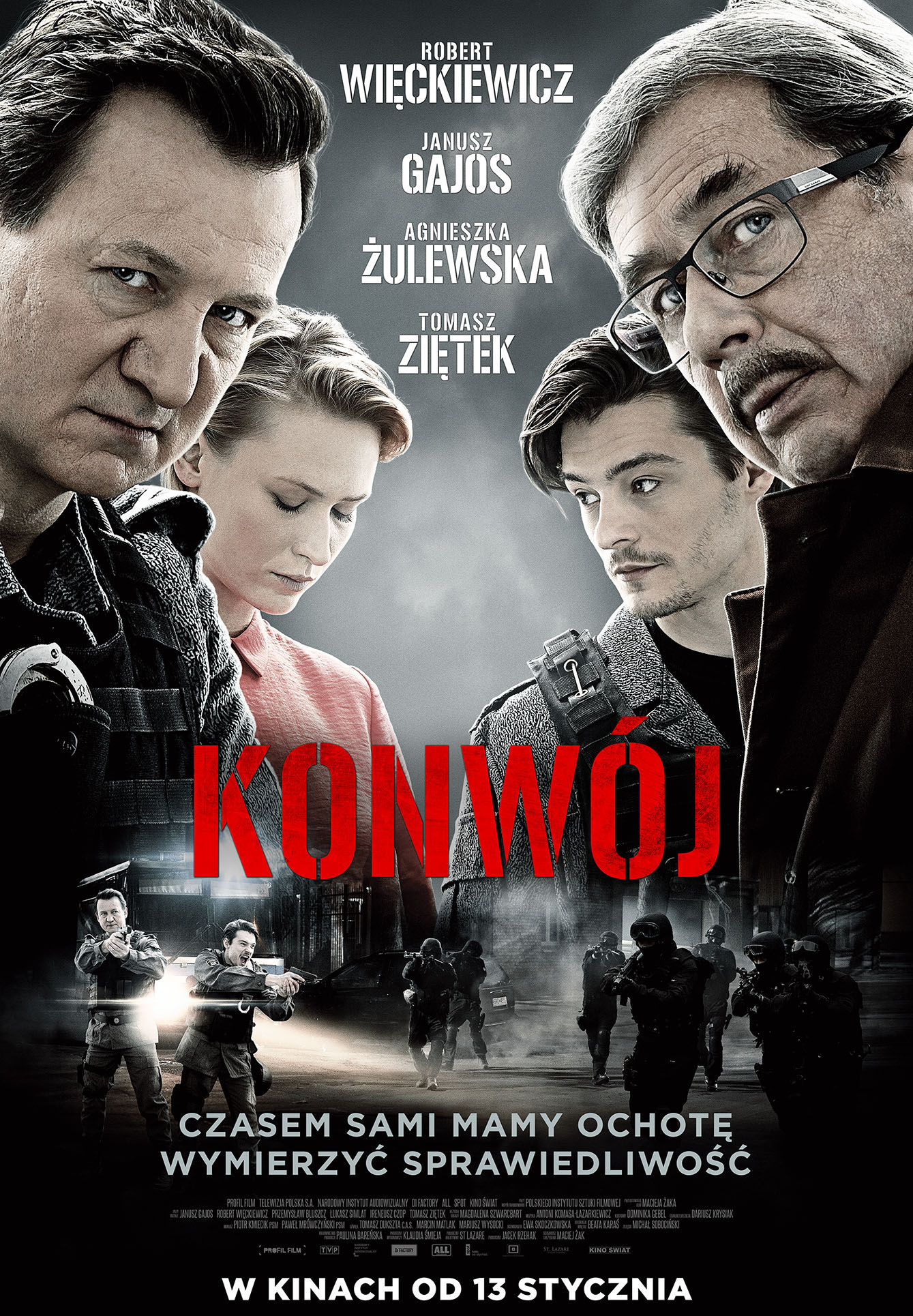 Polski plakat filmu 'Konwój'