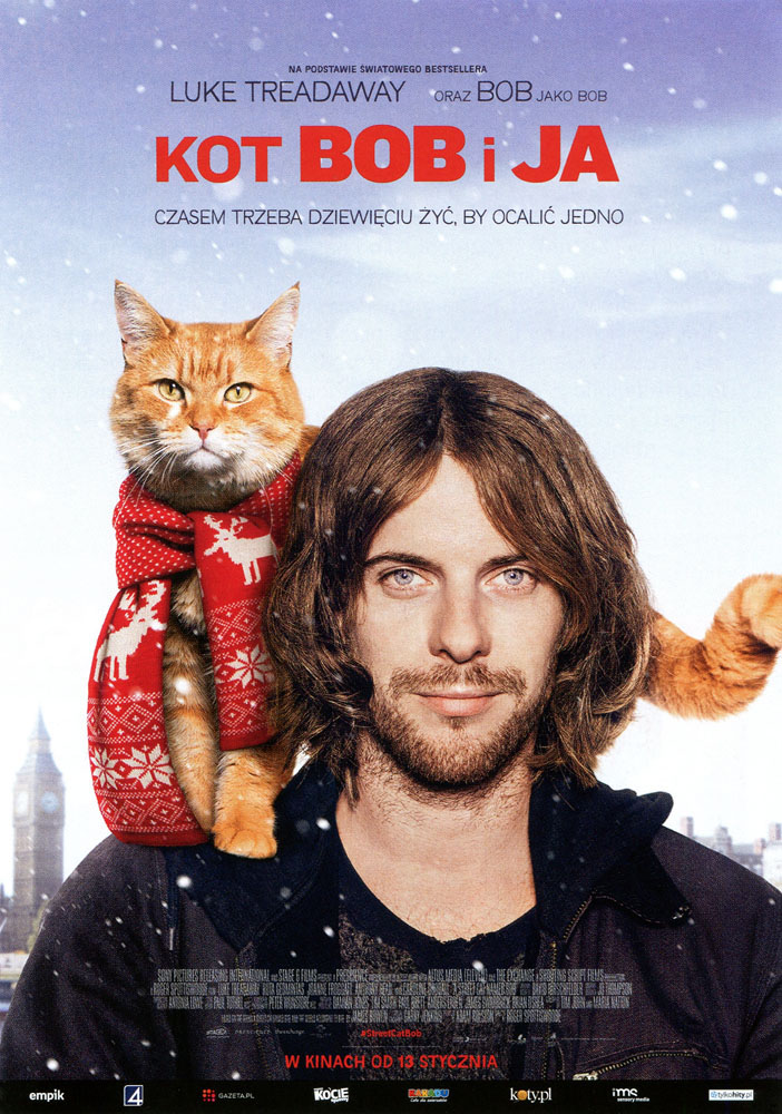 Ulotka filmu 'Kot Bob i Ja (przód)'