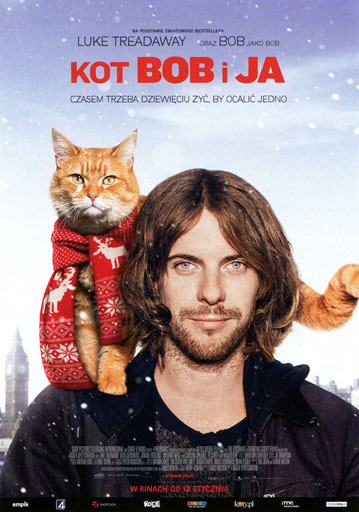 Przód ulotki filmu 'Kot Bob i ja'