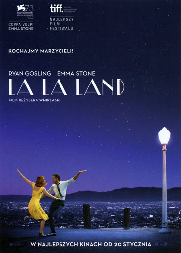 Przód ulotki filmu 'La La Land'