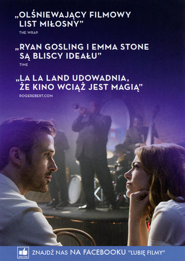 Tył ulotki filmu 'La La Land'