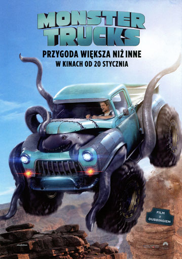 Przód ulotki filmu 'Monster Trucks'