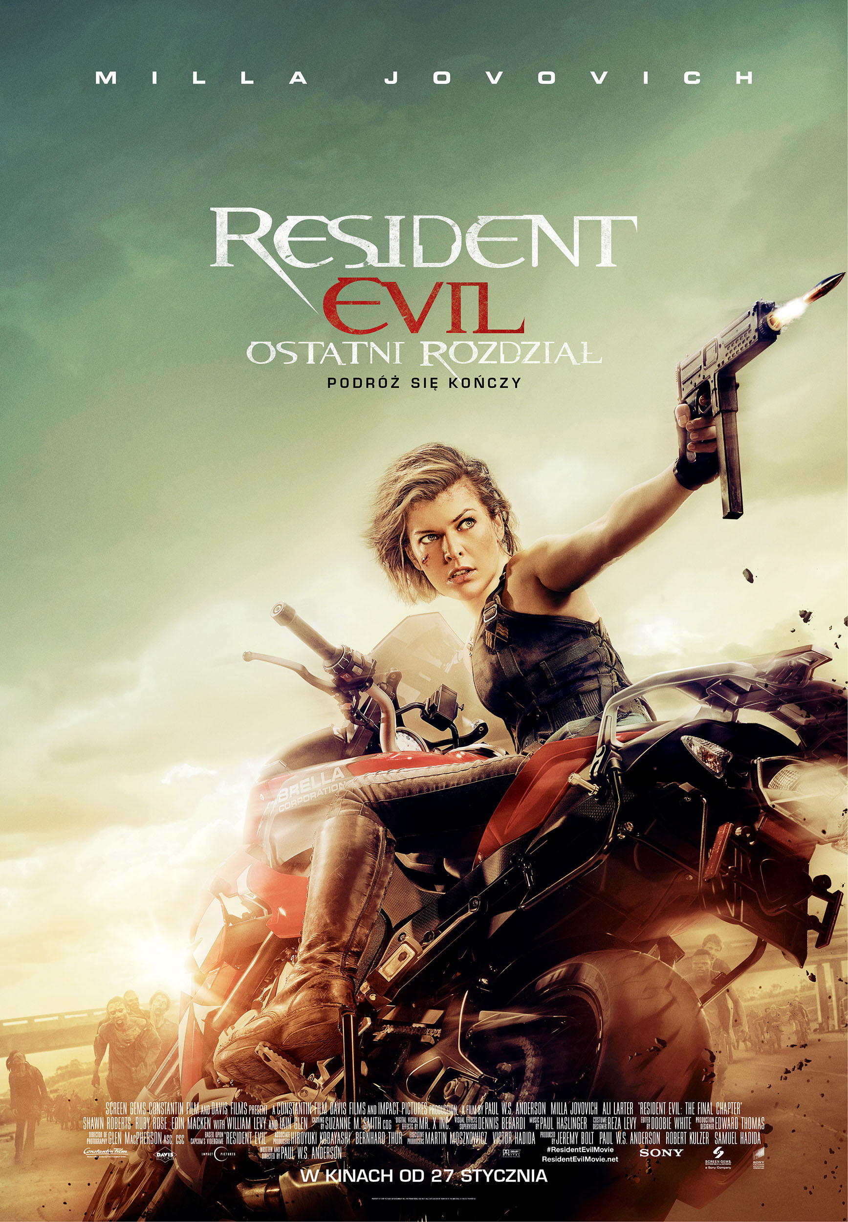 Polski plakat filmu 'Resident Evil: Ostatni rozdział'
