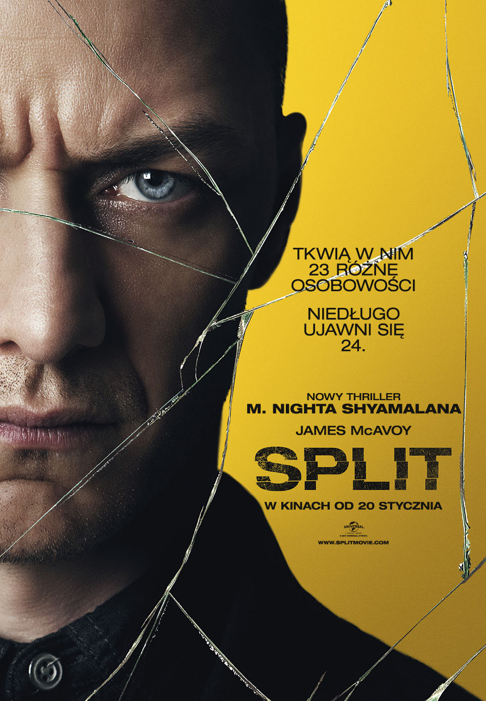 Polski plakat filmu 'Split'