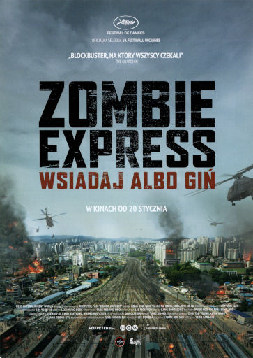Przód ulotki filmu 'Zombie Express'