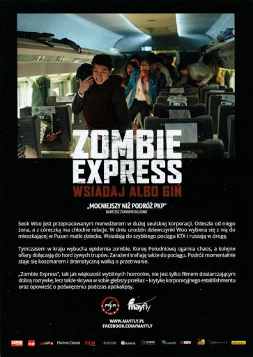 Tył ulotki filmu 'Zombie express'