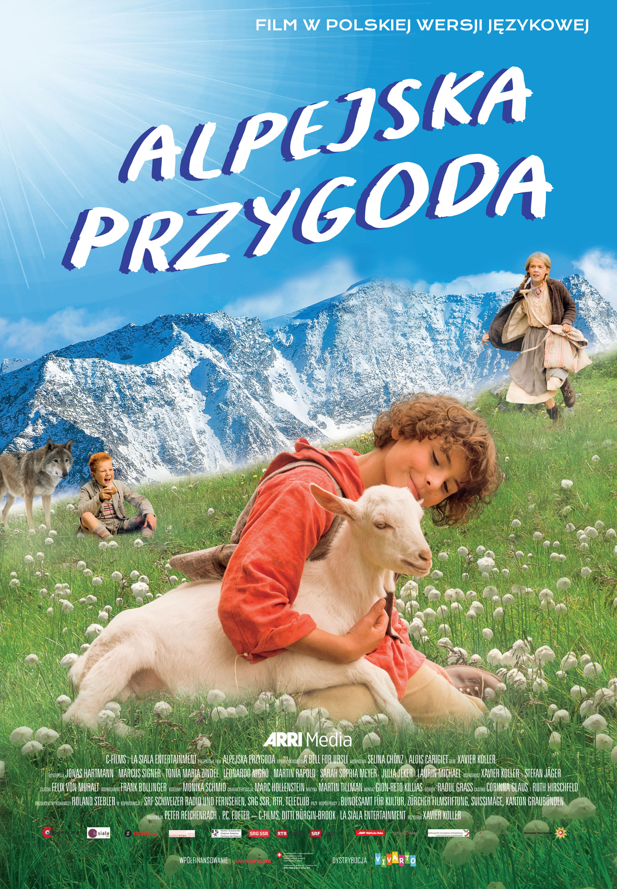 Polski plakat filmu 'Alpejska Przygoda'