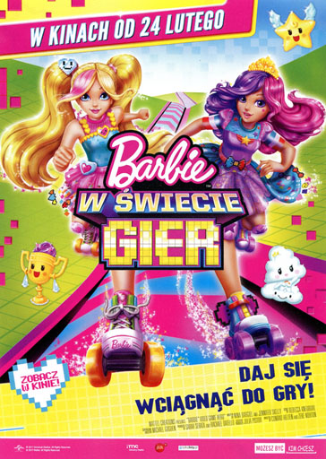 Przód ulotki filmu 'Barbie w świecie gier'