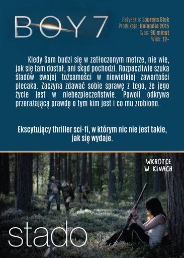 Tył ulotki filmu 'Boy 7'