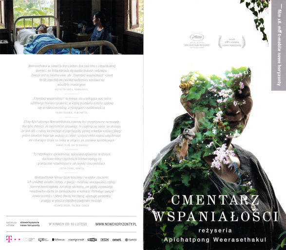 Przód ulotki filmu 'Cmentarz wspaniałości'