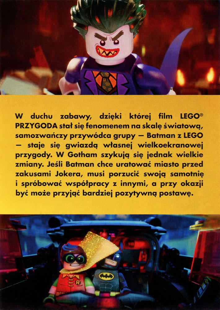 Ulotka filmu 'Lego Batman: Film (tył)'