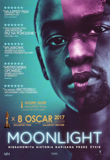 Przód ulotki filmu 'Moonlight'
