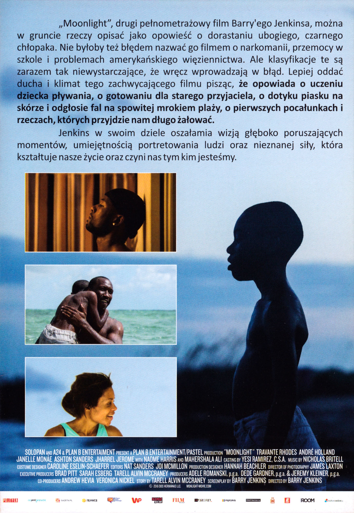 Ulotka filmu 'Moonlight (tył)'