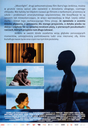Tył ulotki filmu 'Moonlight'