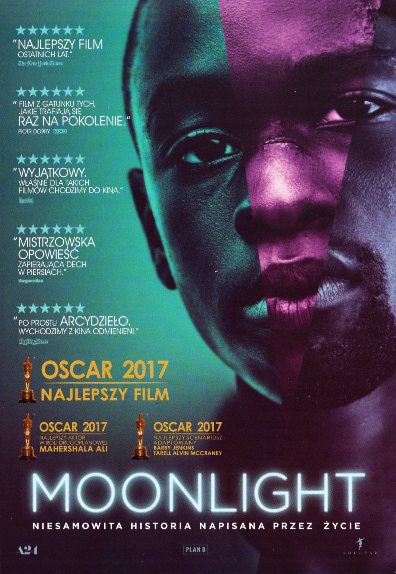 Ulotka filmu 'Moonlight (przód - wersja B)'