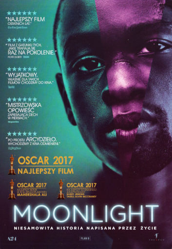 Przód ulotki filmu 'Moonlight'