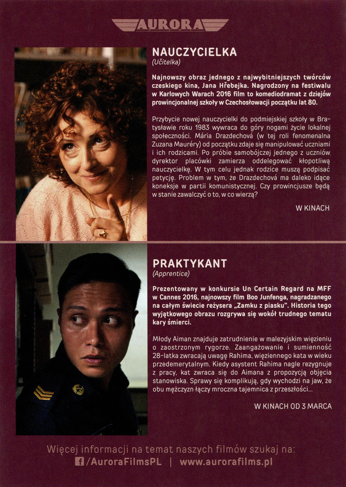 Ulotka filmu 'Nauczycielka (tył)'