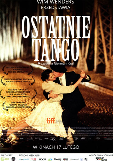 Przód ulotki filmu 'Ostatnie tango'