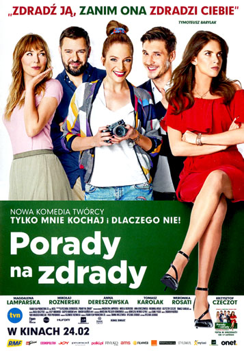 Przód ulotki filmu 'Porady na zdrady'