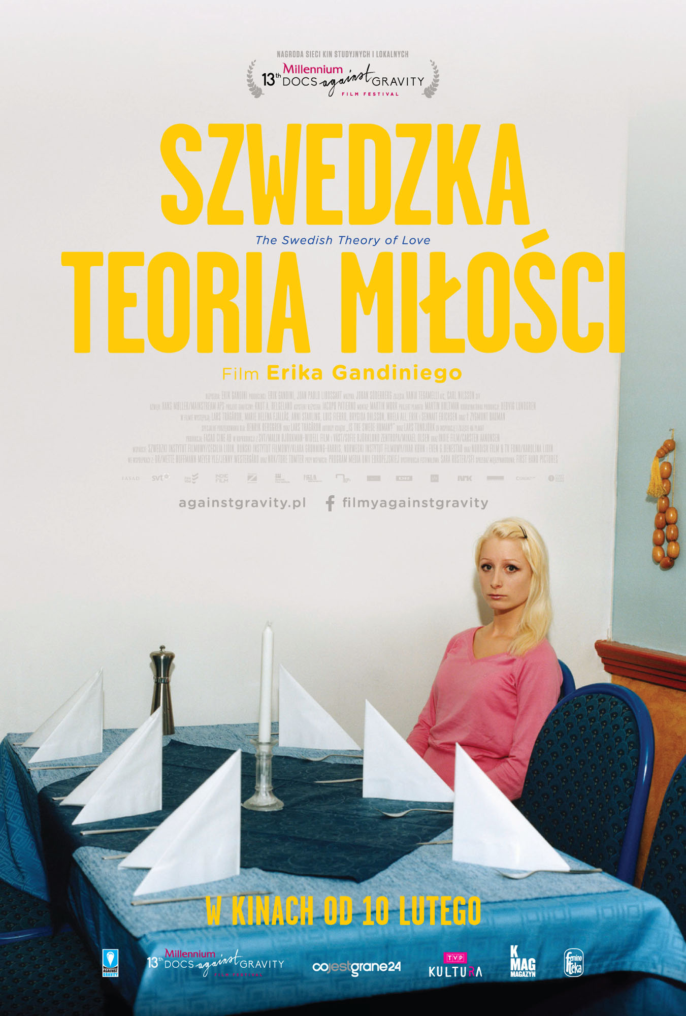 Ulotka filmu 'Szwedzka Teoria Miłości (przód)'