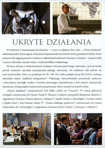 Tył ulotki filmu 'Ukryte działania'