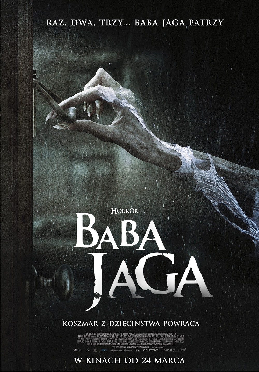Polski plakat filmu 'Baba Jaga'