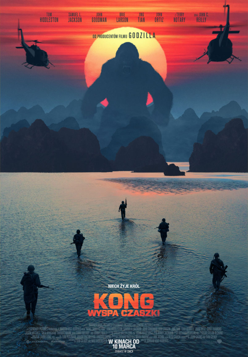 Polski plakat filmu 'Kong: Wyspa Czaszki'