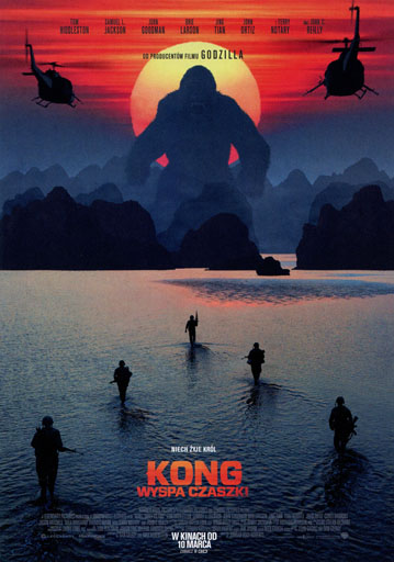 Przód ulotki filmu 'Kong: Wyspa Czaszki'
