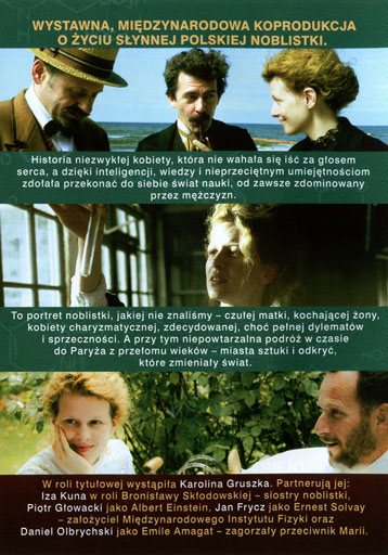 Tył ulotki filmu 'Maria Skłodowska-Curie'